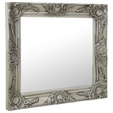 Vidaxl Wall Mirror Barock Style 50x50 cm silverfärgad