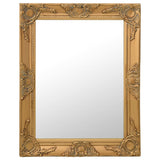 Vidaxl Wall Mirror Barock Style 50x60 cm Guldfärgad