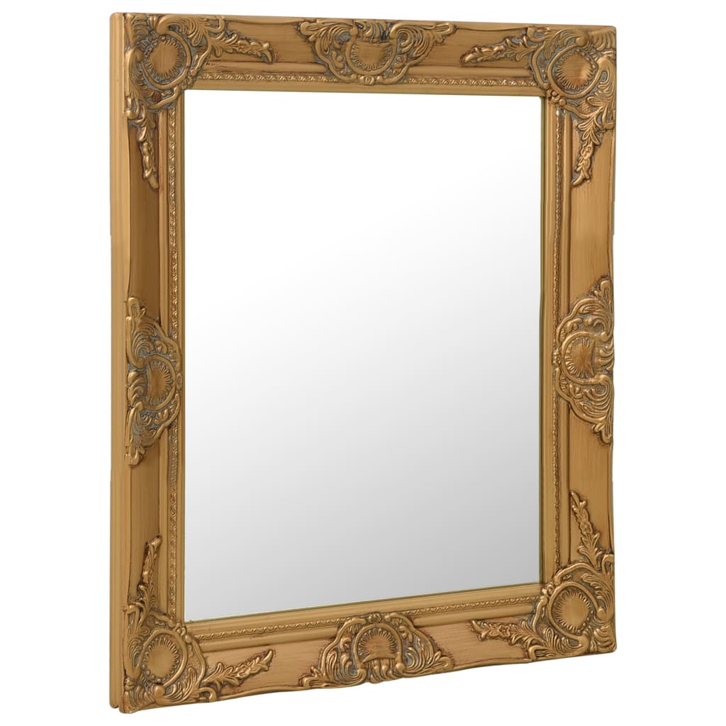 Vidaxl Wall Mirror Baroque Style 50x60 cm zlaté barvy