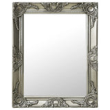 Vidaxl Wall Mirror Baroque Style 50x60 cm stříbrné barvy