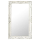 Vidaxl Wall Mirror Barock Style 50x80 cm vit