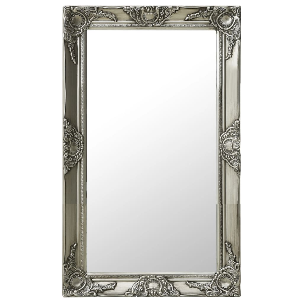 Vidaxl Miroir Miroir Baroque Style 50x80 cm Colore en argent