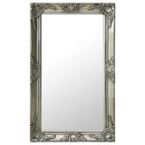 Vidaxl Wall Mirror Baroque Style 50x80 cm sølvfarget