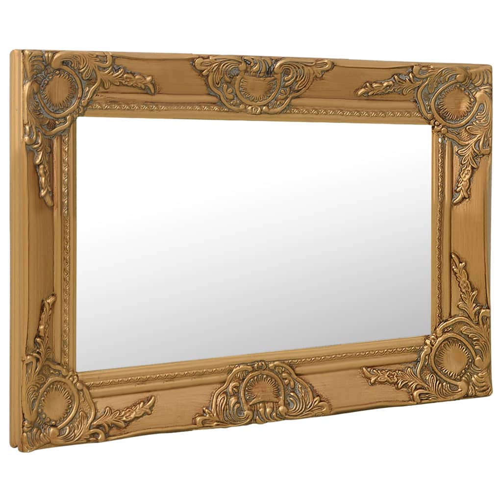 Vidaxl Wall Mirror Baroque stil 60x40 cm guldfarvet