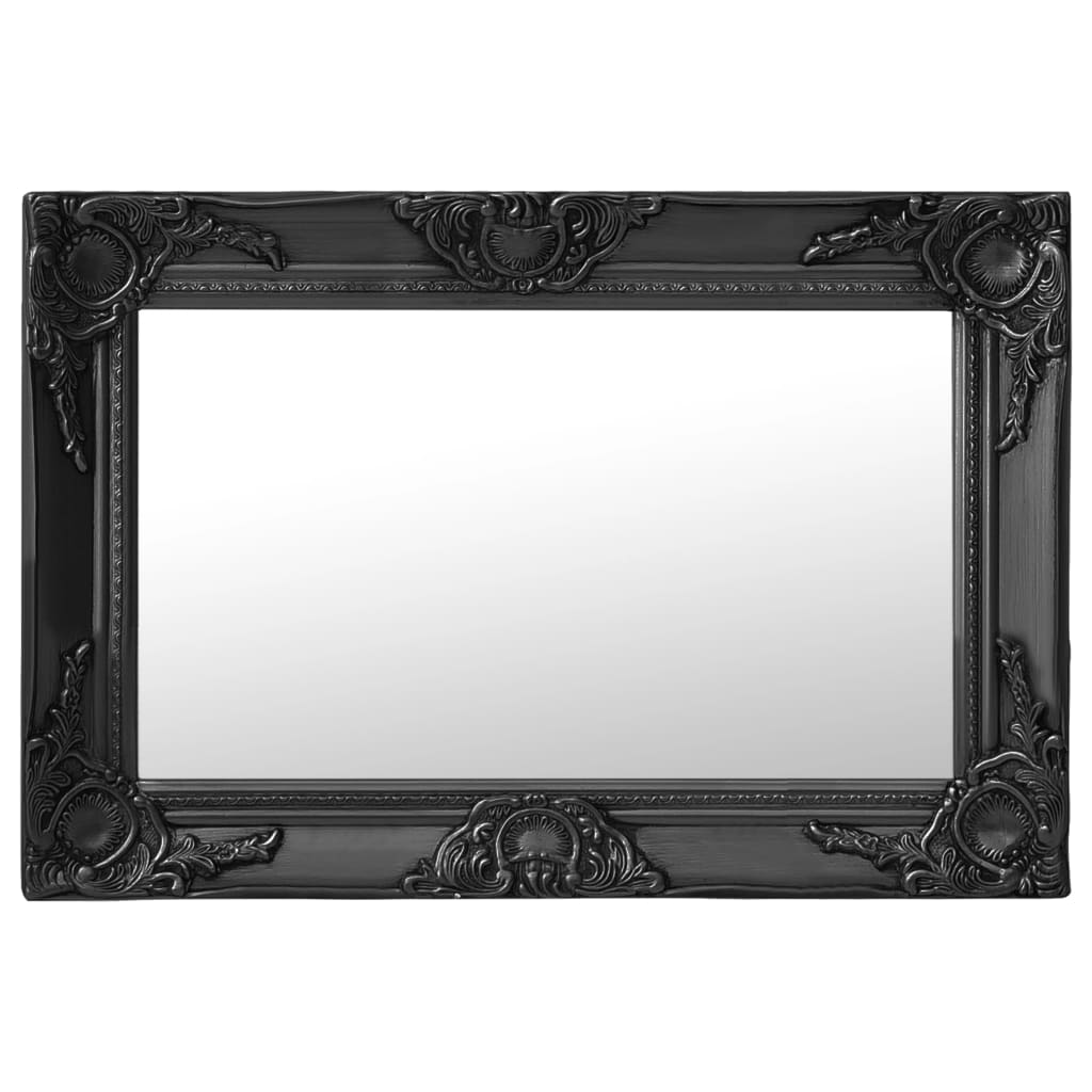 Vidaxl Wall Mirror Baroque Style 60x40 cm svart