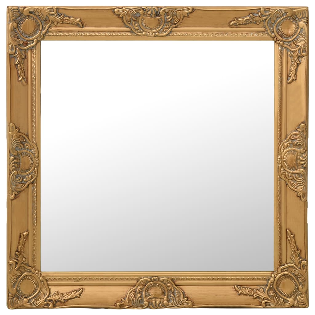 Vidaxl Wall Mirror Barock Style 60x60 cm Guldfärgad