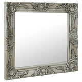 Vidaxl Wall Mirror Barock Style 60x60 cm Silverfärgad