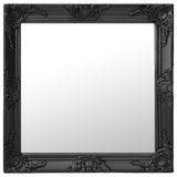 Vidaxl Wall Mirror Baroque Style 60x60 cm czarny