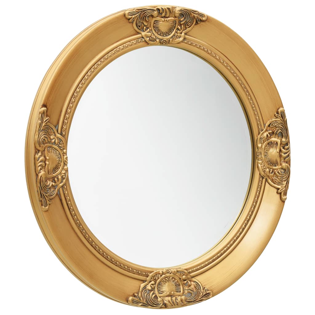 Vidaxl Wall Mirror Barock Style 50 cm guldfärgad