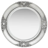 Vidaxl Wandspiegel Barockstil 50 cm silberfarben