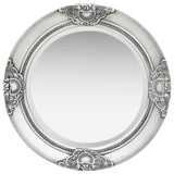 Vidaxl Wall Mirror Baroque Style 50 cm stříbrné barvy