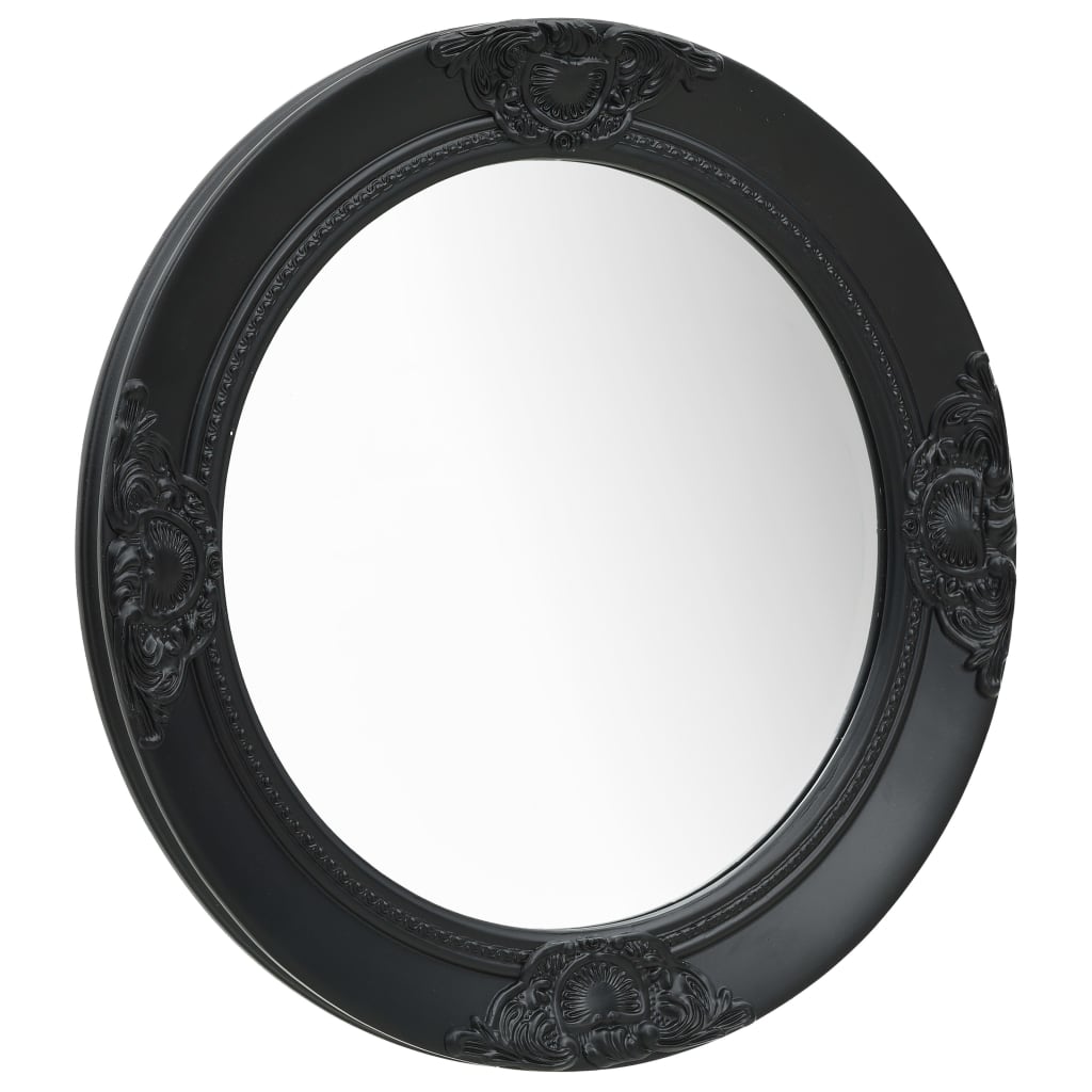 Vidaxl Wall Mirror Baroque Style 50 cm sort sort