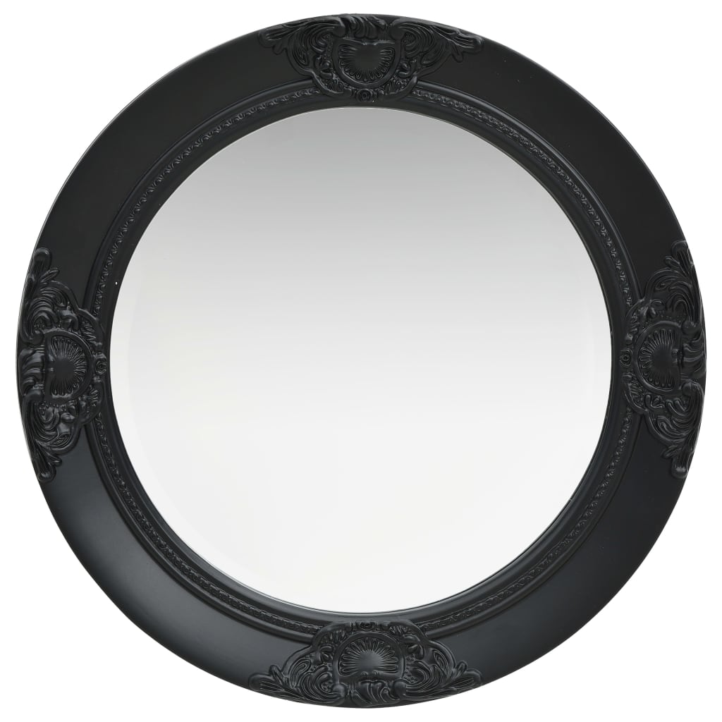 Vidaxl Wall Mirror Baroque Style 50 cm sort sort