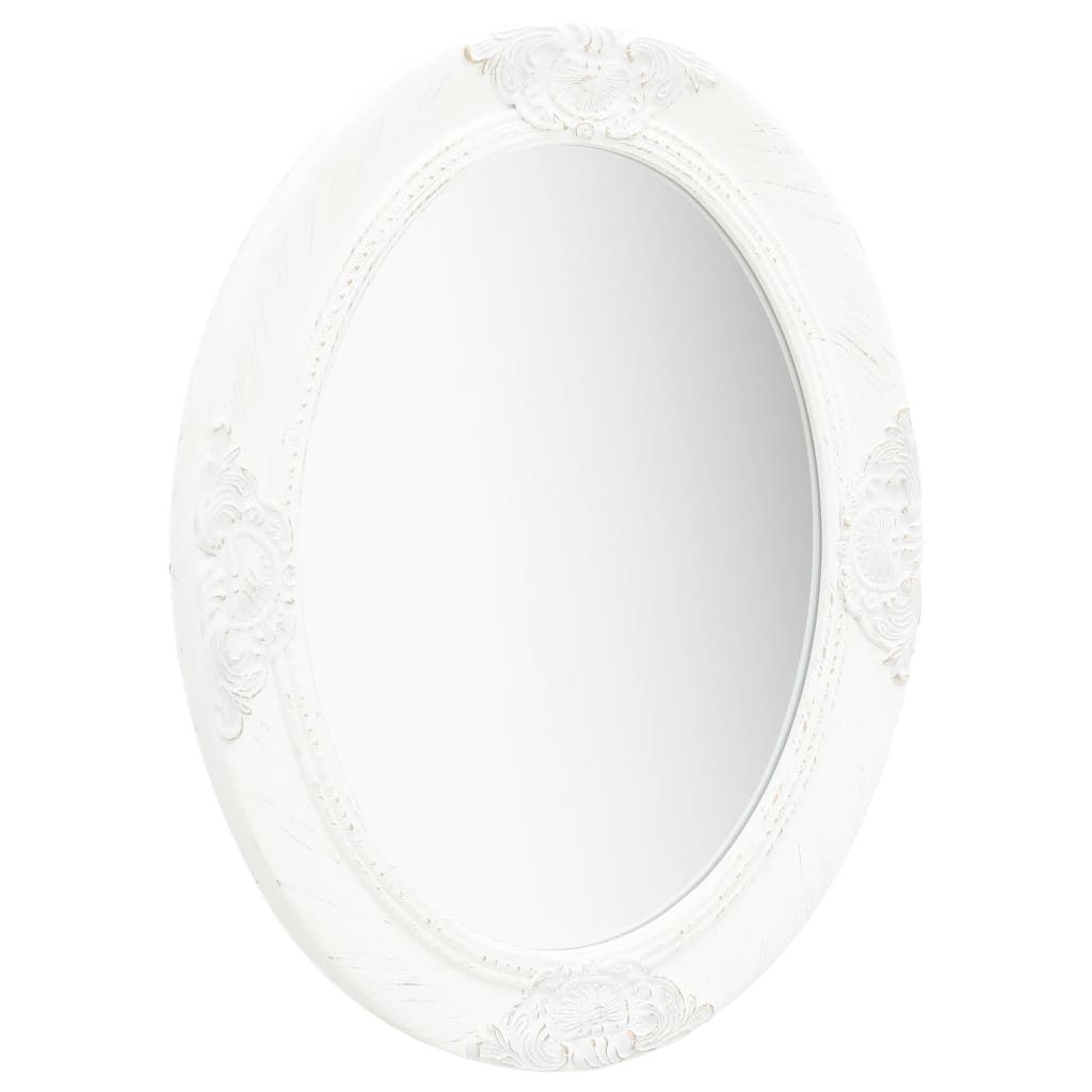 Vidaxl Wall Mirror Barock Style 50x60 cm vit