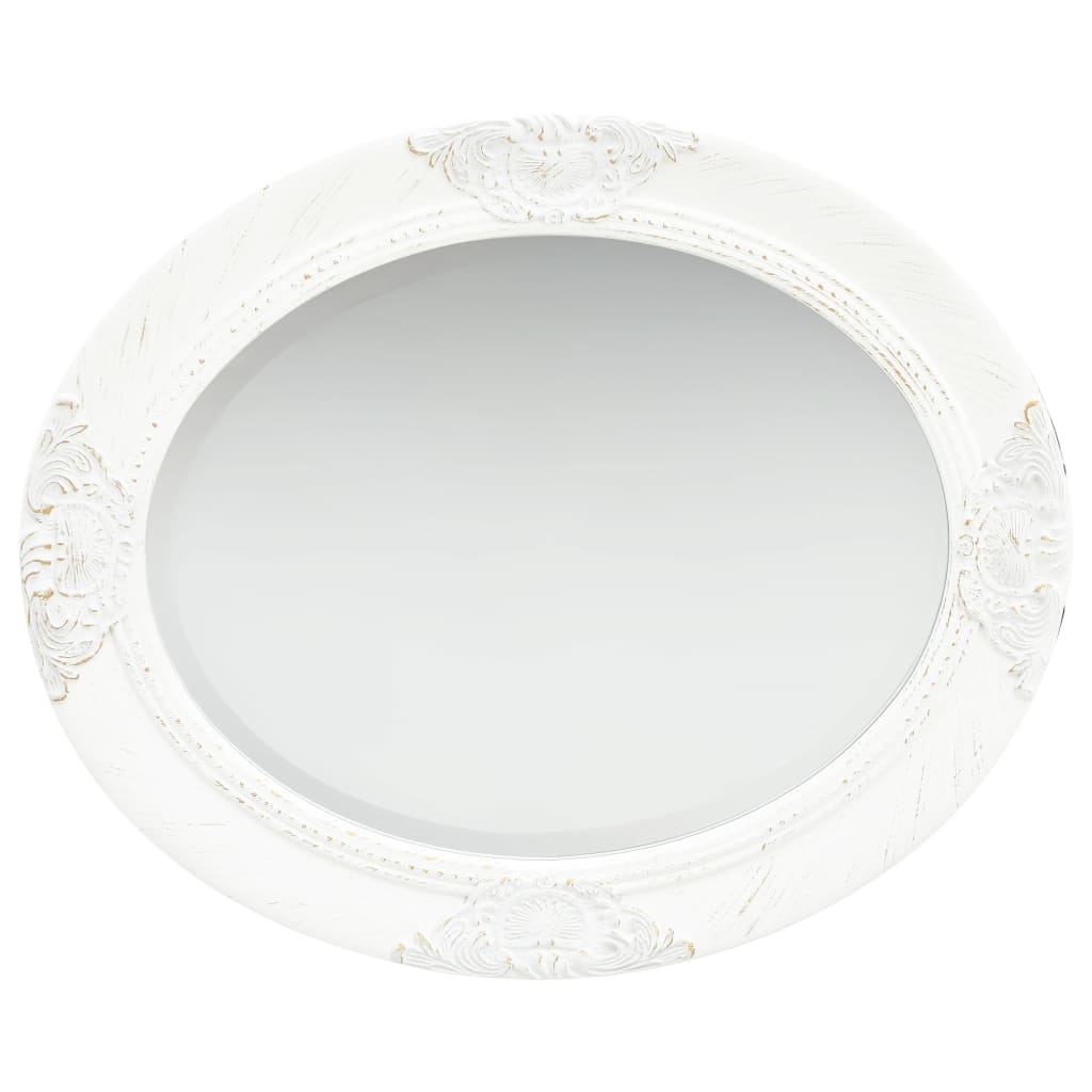 Vidaxl Wall Mirror Baroque stil 50x60 cm hvid