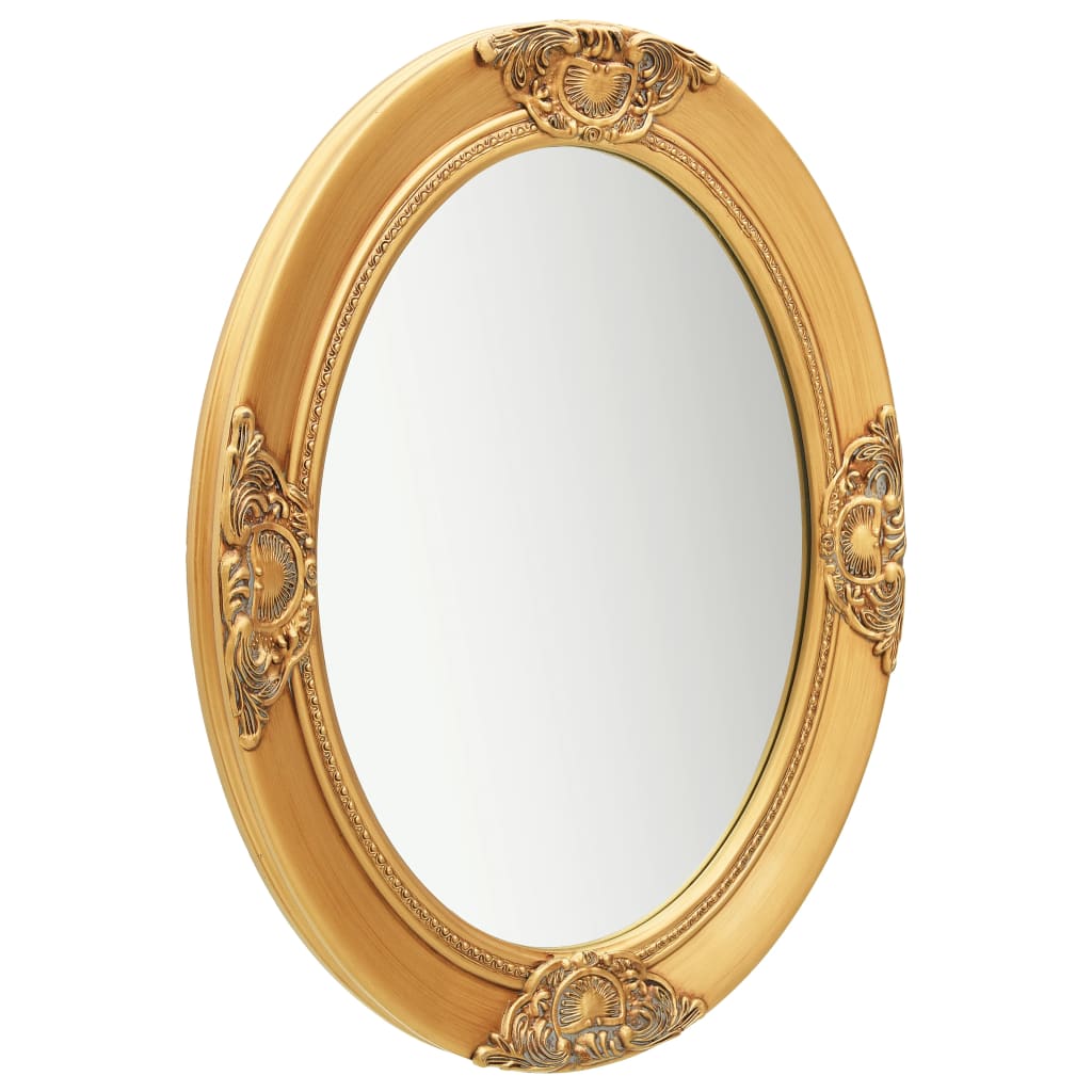 Vidaxl Wall Mirror Baroque Style 50x60 cm złota