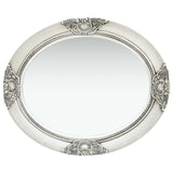 Vidaxl Wall Mirror Baroque stil 50x60 cm sølvfarvet