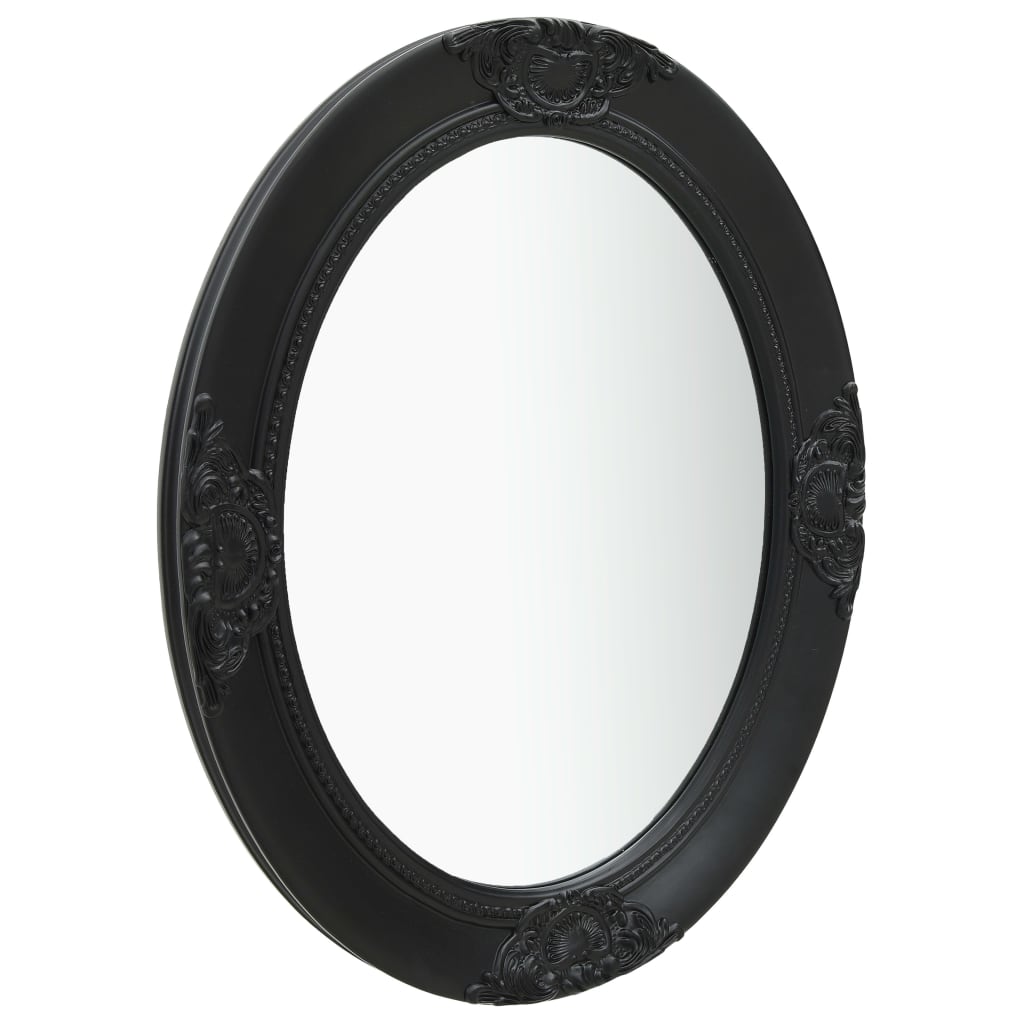 Vidaxl Wall Mirror Baroque Style 50x60 cm črna