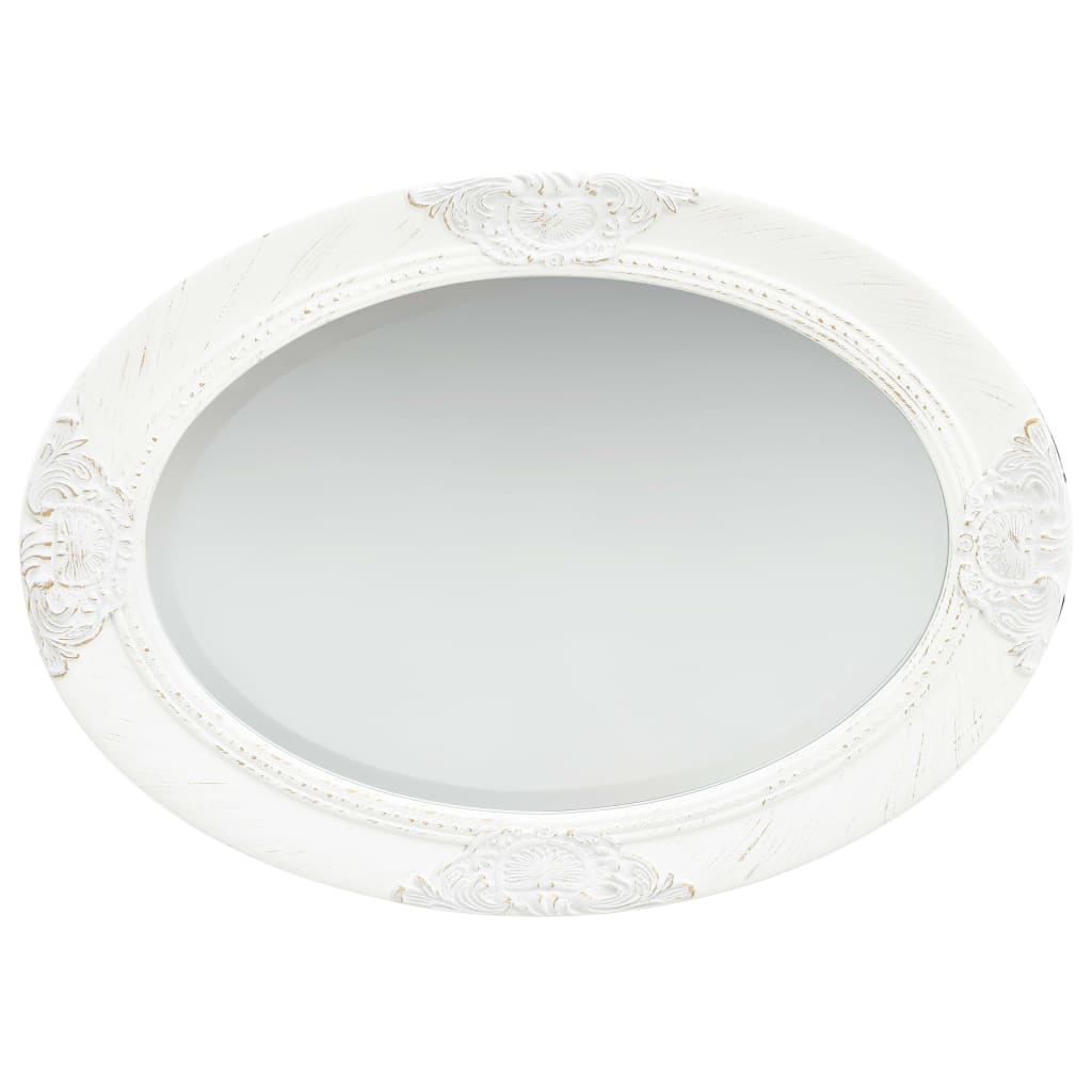 Vidaxl Wall Mirror Barock Style 50x70 cm vit