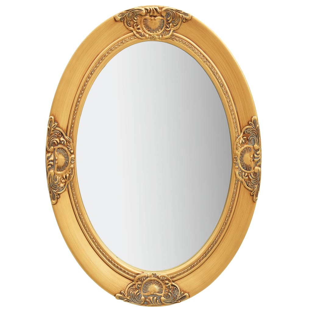 Vidaxl Wall Mirror Baroque Style 50x70 cm gullfarget