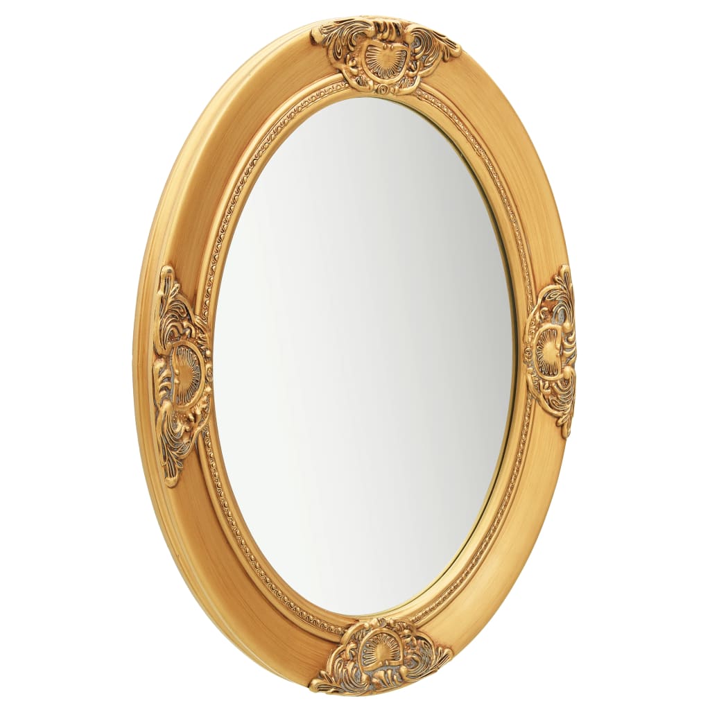 Vidaxl Wall Mirror Baroque Style 50x70 cm guldfarvet