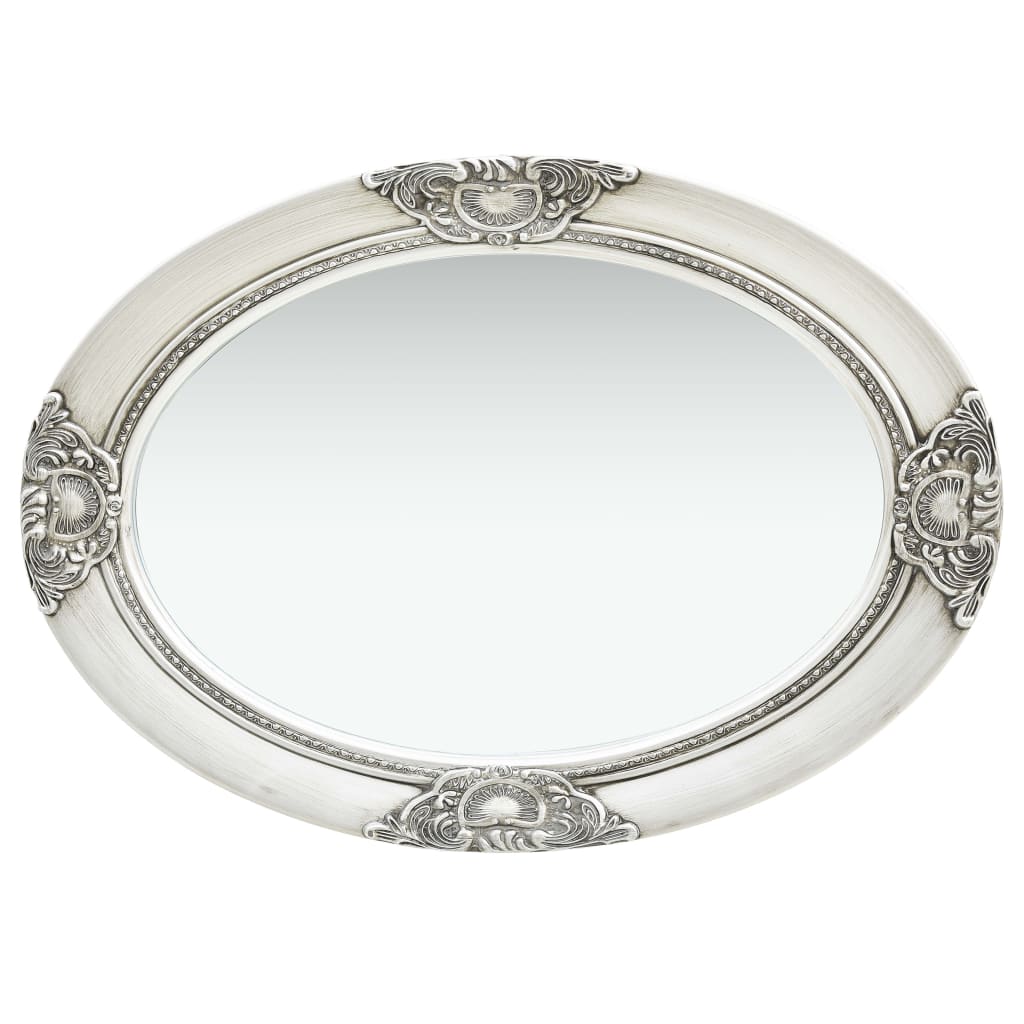 Vidaxl Wall Mirror Baroque Style 50x70 cm stříbrné barvy