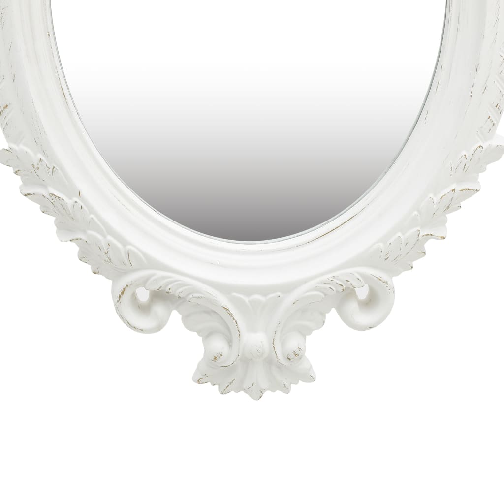 Vidaxl Wall Mirror Castle Style 56x76 cm bílá