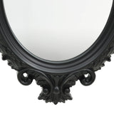 Vidaxl Wall Mirror Castle Style 56x76 cm svart