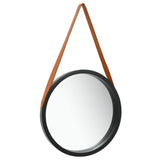 Vidaxl Wall Mirror s pneumatikou 40 cm černá