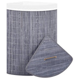 Vidaxl Hoekwasmand 60 L Bamboo Gray