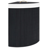 Vidaxl Hoekwasmand 60 l Bamboo Schwarz