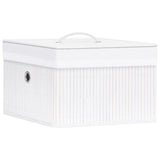 Úložné boxy Vidaxl 4 PC Bamboo White