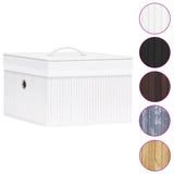 Úložné boxy Vidaxl 4 PC Bamboo White