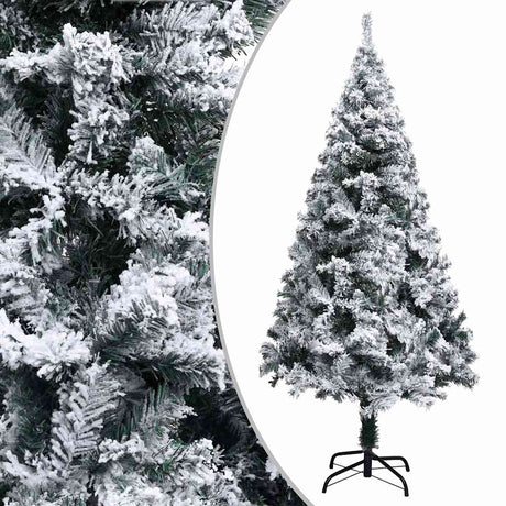 Vidaxl Kunstkerstboom mit Schnee 150 cm Grün