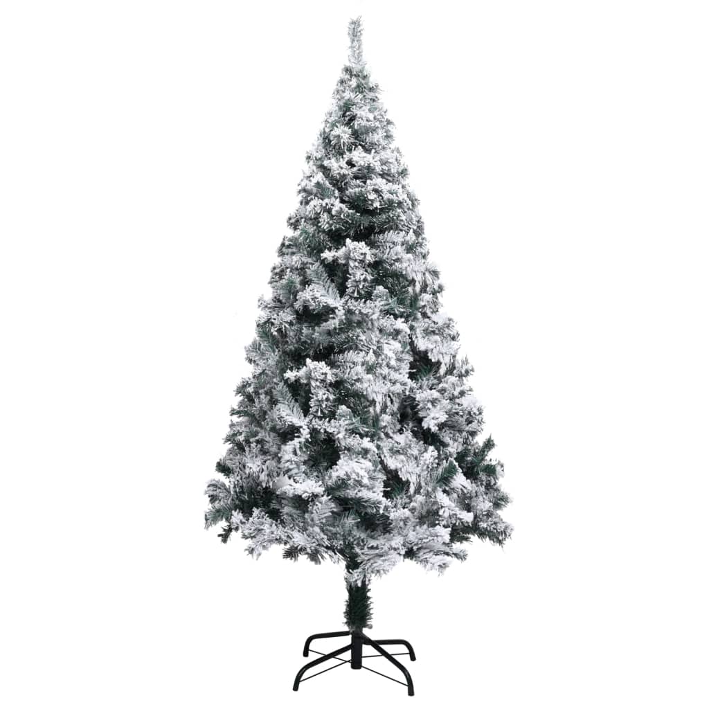 Vidaxl Kunstkerstboom mit Schnee 150 cm Grün