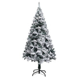 Vidaxl Kunstkerstboom mit Schnee 150 cm Grün