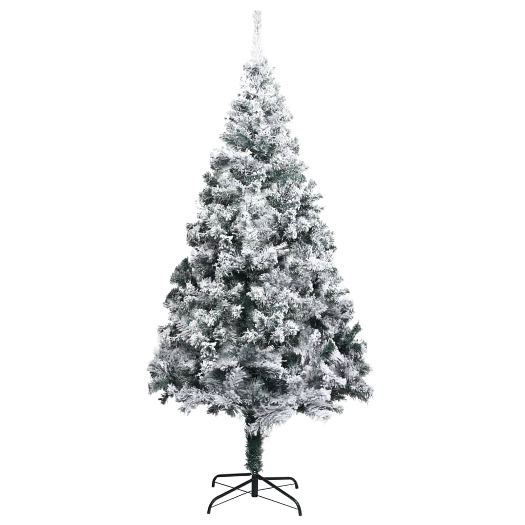 Vidaxl kunstkerstboom avec neige 240 cm vert