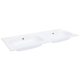 Vidaxl Washbasin Construido -en Double 1205x460x145 mm SMC White