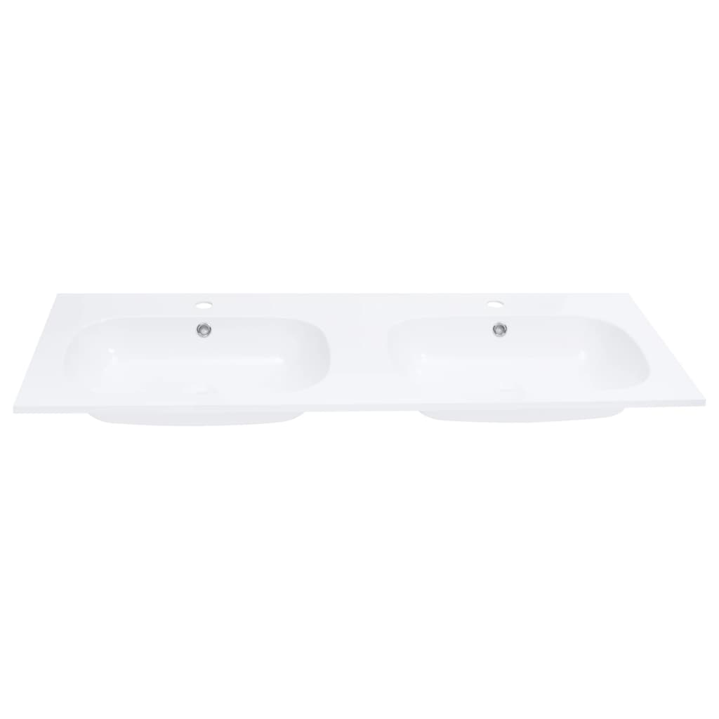 VidaXL Washbasin built -in double 1205x460x145 mm SMC white