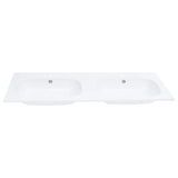 Vidaxl Washbasin bygget -I dobbelt 1205x460x145 mm SMC White