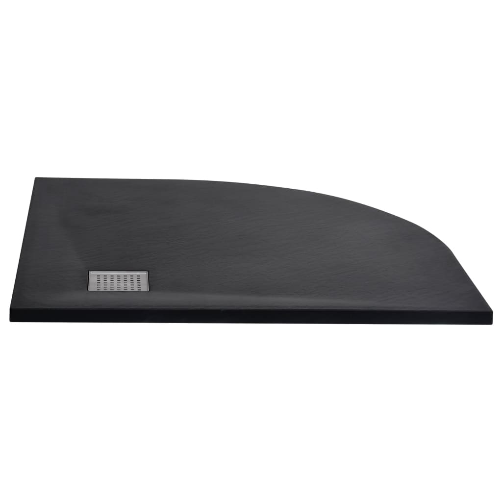 Vidaxl Shower Tray 90x90 cm SMC Black