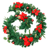 Vidaxl Weihnachtsgirlande mit LED -Leuchten 2,7 m PVC Grün