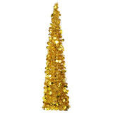 Vidaxl Kunstkerstboom Popup 150 cm Haustier Goldfarbe