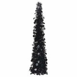 VidaXL künstlicher Weihnachtsbaum Pop-up 120 cm Kappe schwarz