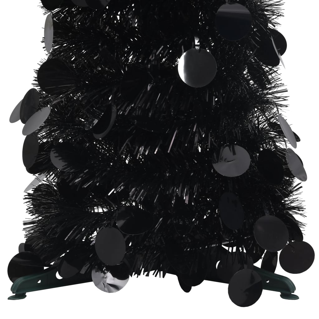 Vidaxl Kunstkerstboom Popup 120 cm Pap Black