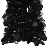 VidaXL künstlicher Weihnachtsbaum Pop-up 120 cm Kappe schwarz