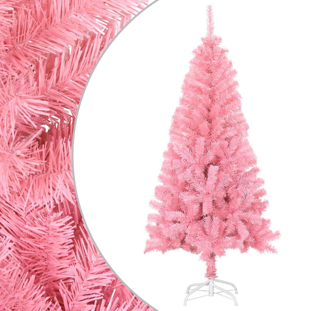 Vidaxl Kunstkerstboom mit Standard 150 cm PVC Pink