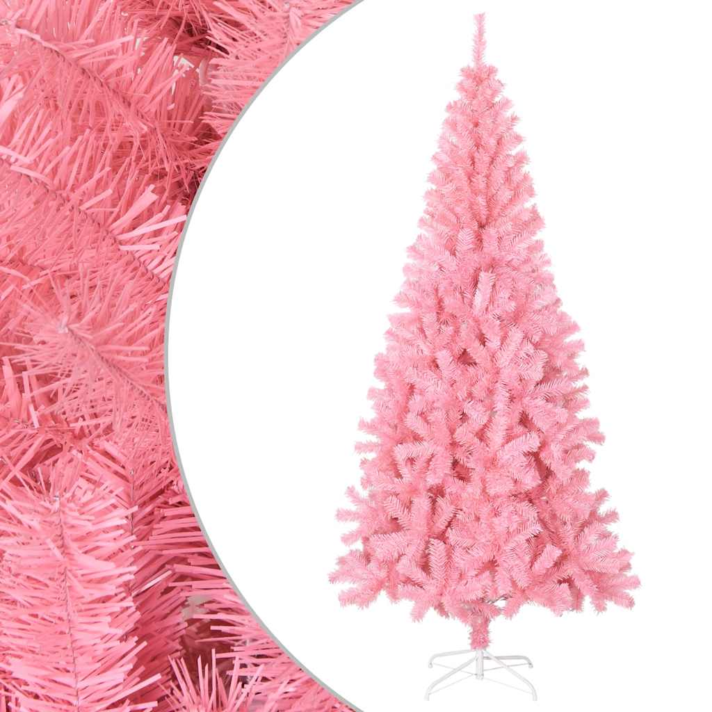 VidaXL Kunstkerstboom with standard 180 cm PVC pink