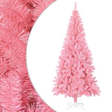 Vidaxl Kunstkerstboom mit Standard 210 cm PVC Pink