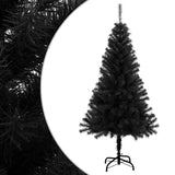 Vidaxl Kunstkerstboom mit Standard 150 cm PVC Schwarz